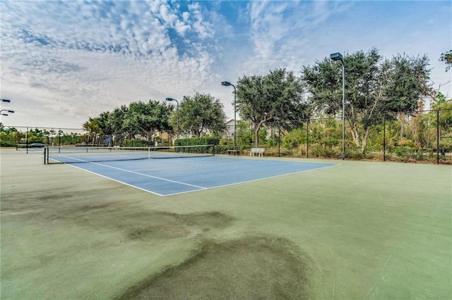 view of tennis court