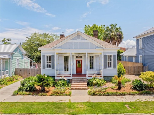 bungalow-style home with a porch