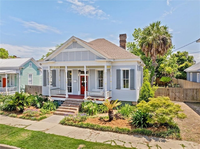 view of front of house with a porch