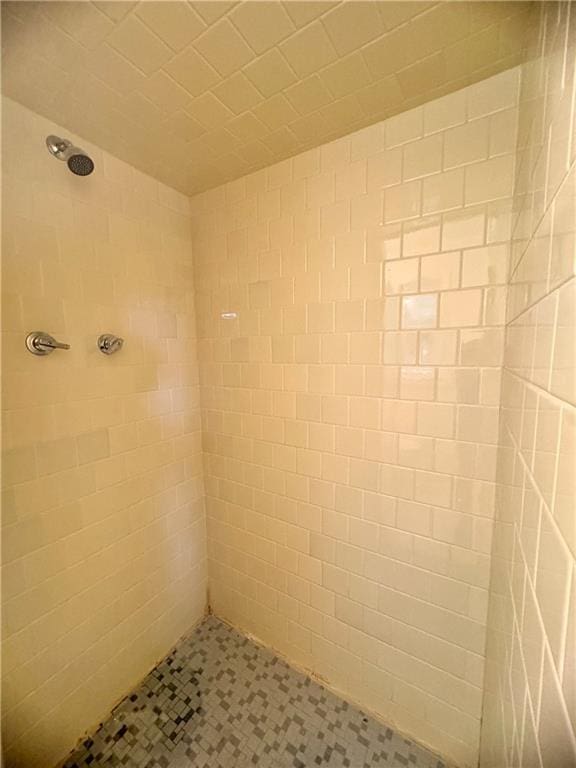 full bathroom with tiled shower