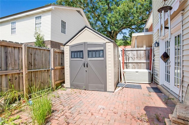 4017 Cottage Hill Rd Unit 17, Mobile, AL 36609 - view of shed with a fenced backyard