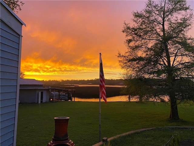 12236 Boulet Dr, Coden, AL 36523 - view of grassy yard