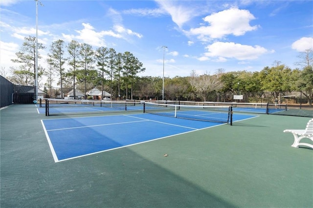 view of sport court