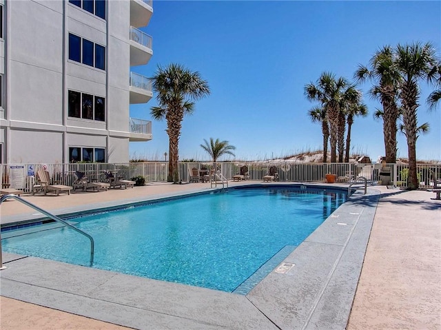 view of pool with a patio