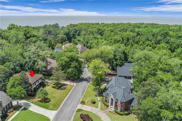 6400 Harbor Place Dr, Daphne, AL 36526 - aerial view featuring a wooded view