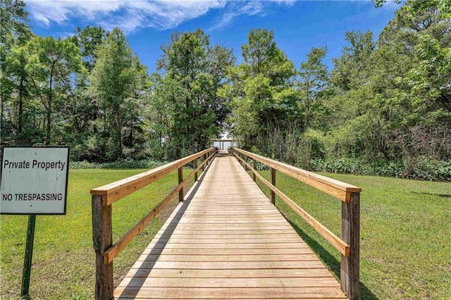6400 Harbor Place Dr, Daphne, AL 36526 - dock area featuring a lawn
