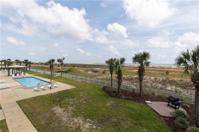 1801 Bienville Blvd Unit 213, Dauphin Island, AL 36528 - community pool featuring a patio