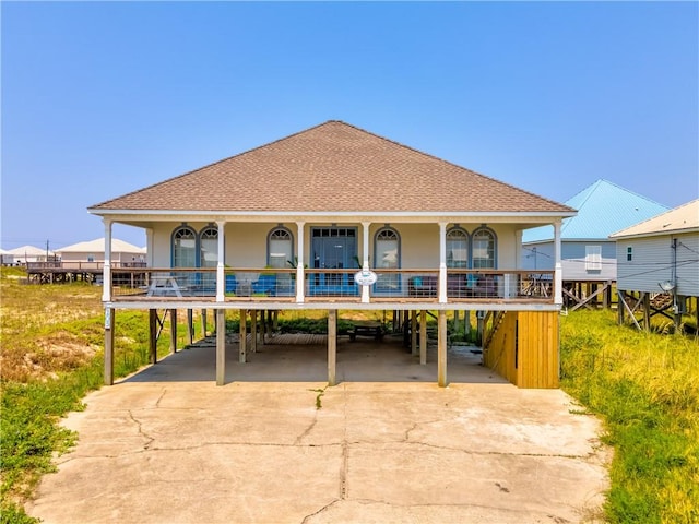 exterior space featuring a deck