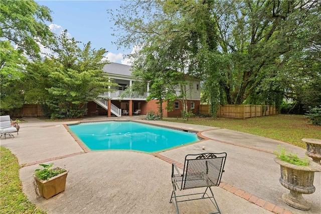 view of pool with a patio