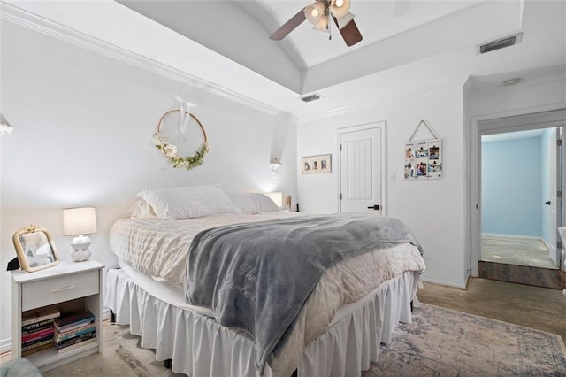 1411 Creola Axis Loop Rd, Axis, AL 36505 - bedroom featuring vaulted ceiling and ceiling fan