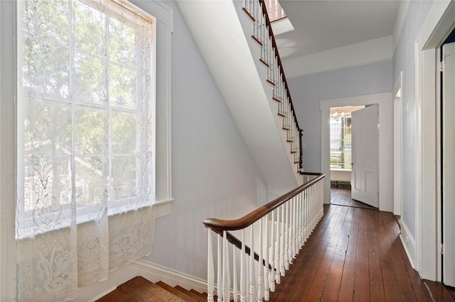 255 N Conception St, Mobile, AL 36603 - corridor featuring hardwood / wood-style floors and stairs