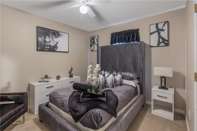 2647 Weems Dr, Mobile, AL 36607 - bedroom featuring light colored carpet and a ceiling fan