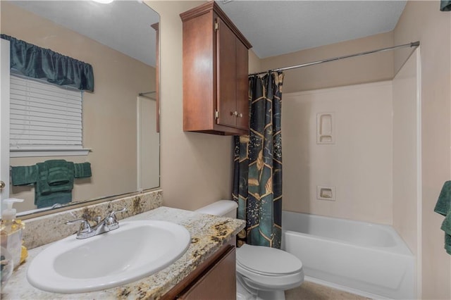 2647 Weems Dr, Mobile, AL 36607 - bathroom with vanity and shower / bathtub combination with curtain