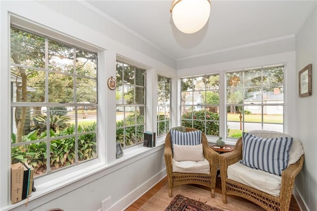 view of sunroom / solarium