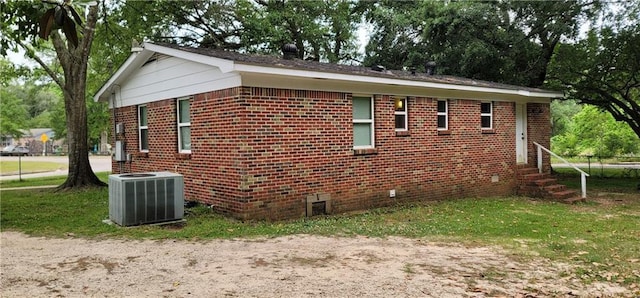11150 Lakeside Cir, Grand Bay, AL 36541 - view of property exterior with crawl space and brick siding