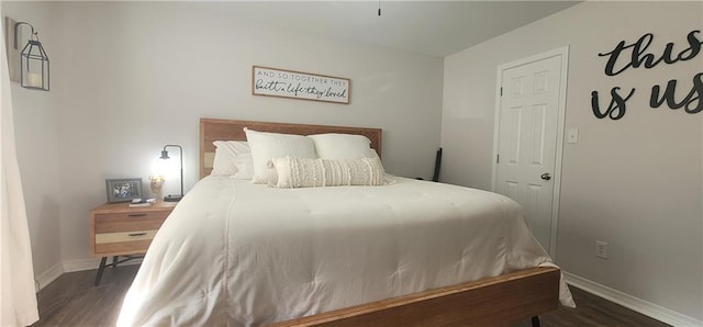 13556 James Copeland Dr, Mobile, AL 36695 - bedroom with dark wood finished floors and baseboards