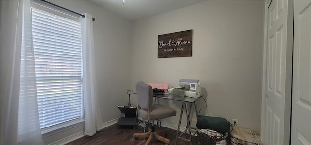 13556 James Copeland Dr, Mobile, AL 36695 - office space with wood finished floors and baseboards