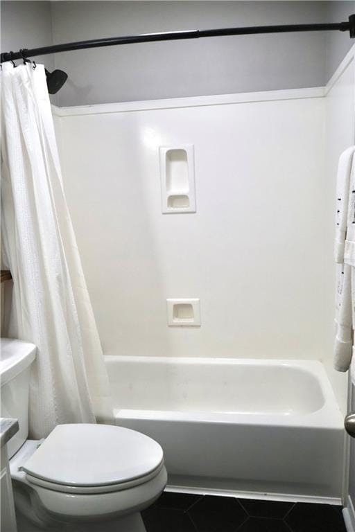 13556 James Copeland Dr, Mobile, AL 36695 - full bathroom with tile patterned floors, shower / bath combo, and vanity