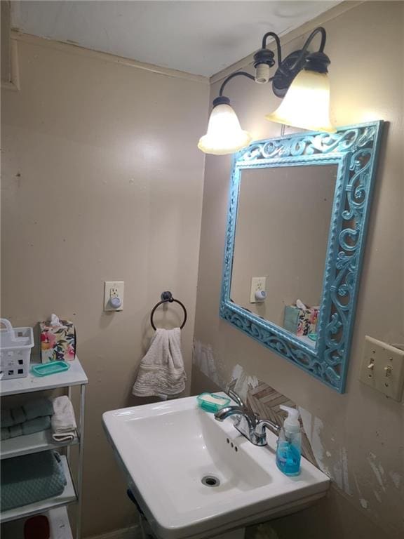 bathroom with a sink