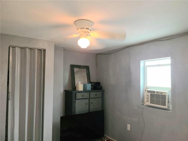 interior space with cooling unit