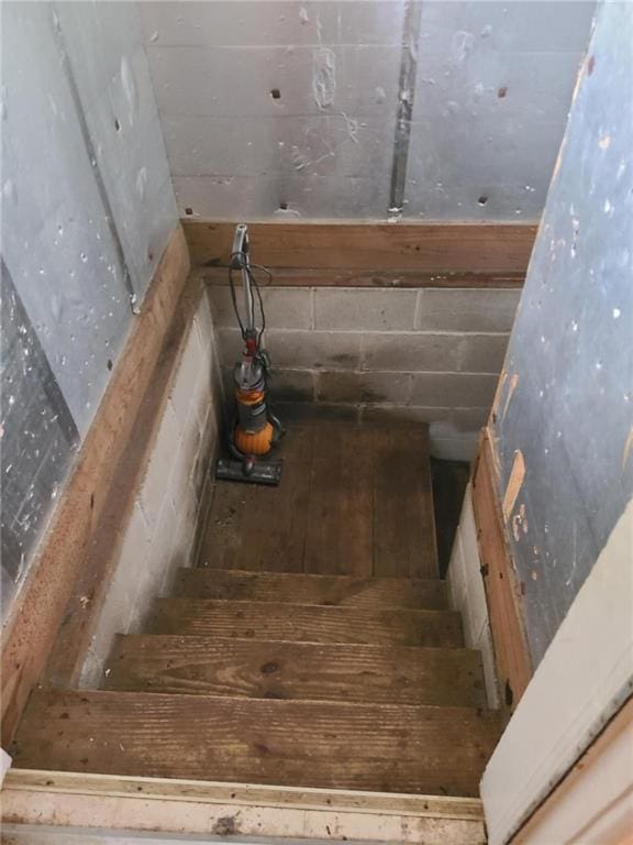 view of stairs