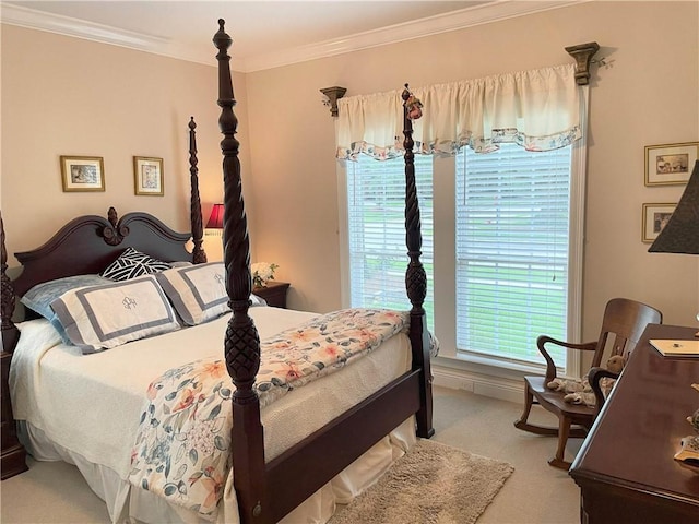 9849 Aspen Cir, Daphne, AL 36527 - bedroom with ornamental molding and carpet floors