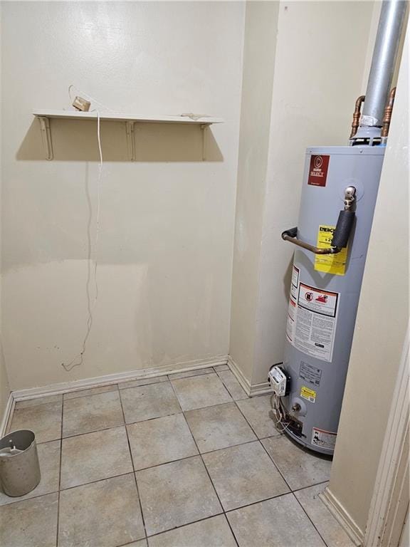 utilities featuring gas water heater