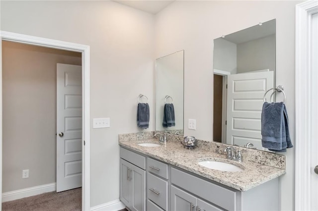 bathroom with vanity