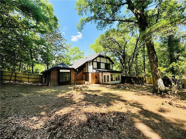 view of tudor home