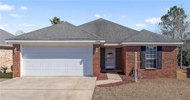 ranch-style house featuring a garage