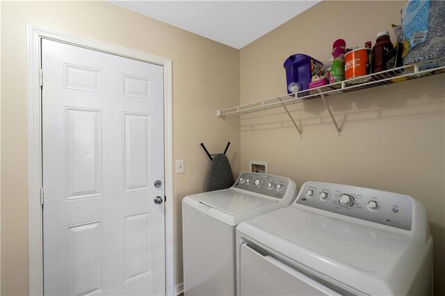 laundry area featuring washer and clothes dryer