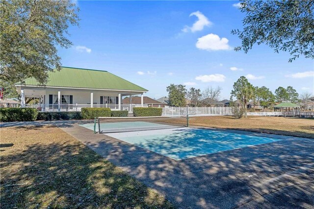 exterior space with a lawn