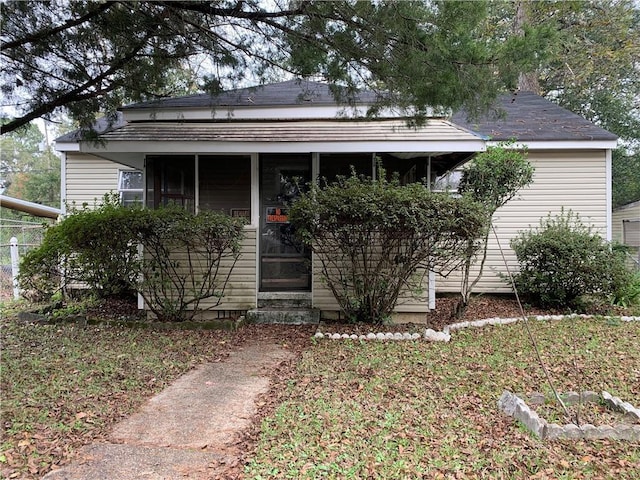 view of front of home