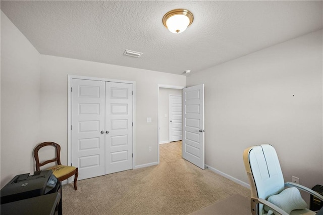 8320 Ogilvy Ct, Daphne, AL 36526 - carpeted office space with baseboards, a textured ceiling, and visible vents