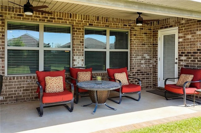 8320 Ogilvy Ct, Daphne, AL 36526 - view of patio with a ceiling fan