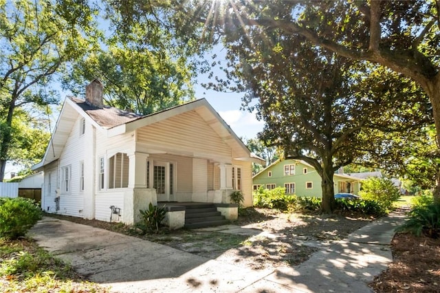 view of front of home