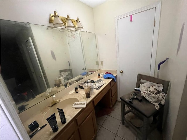 5470 Robert Jefferson Dr E, Theodore, AL 36582 - bathroom with tile patterned floors and vanity