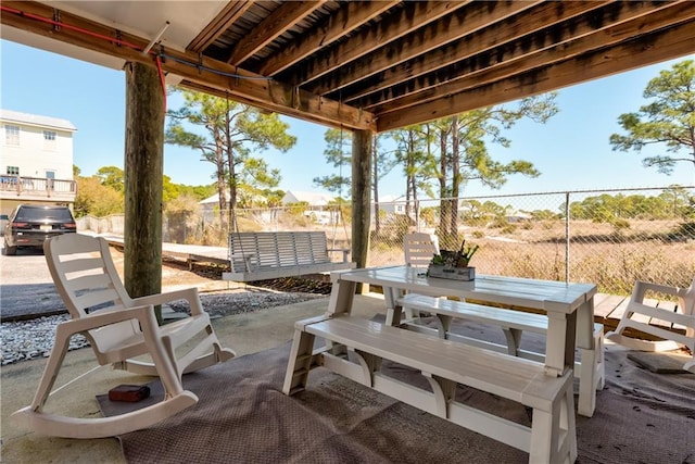 50 Forney Johnston Dr Unit 7A, Dauphin Island, AL 36528 - view of patio featuring fence