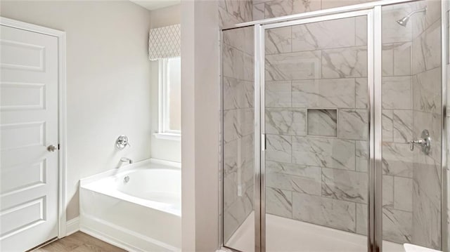 10676 Relic Rd N, Mobile, AL 36608 - bathroom featuring a shower stall and a garden tub