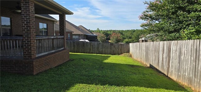 2509 Hedgerow Dr, Mobile, AL 36695 - view of yard featuring a fenced backyard