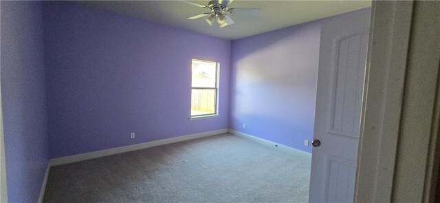2509 Hedgerow Dr, Mobile, AL 36695 - carpeted empty room with baseboards and a ceiling fan