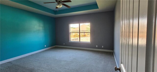 2509 Hedgerow Dr, Mobile, AL 36695 - empty room featuring carpet floors, baseboards, and ceiling fan