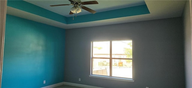 2509 Hedgerow Dr, Mobile, AL 36695 - spare room featuring a ceiling fan, baseboards, and a healthy amount of sunlight
