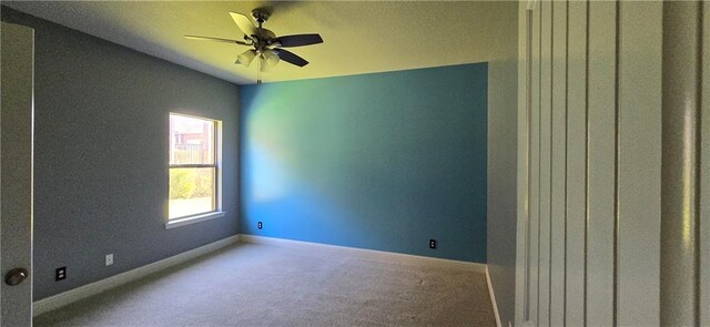 2509 Hedgerow Dr, Mobile, AL 36695 - carpeted empty room featuring ceiling fan and baseboards