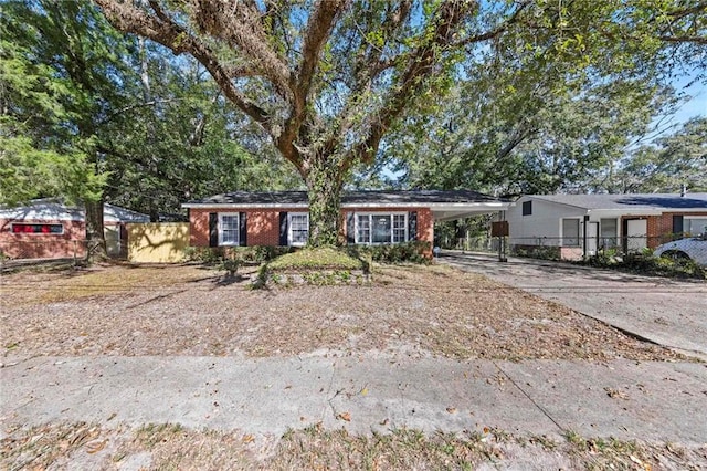 view of ranch-style house