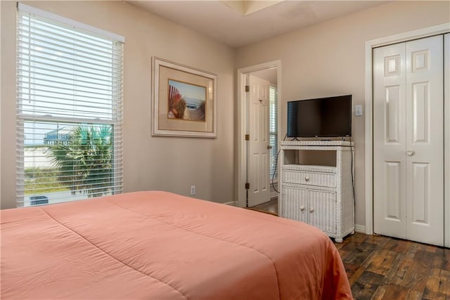 2354 Island Shores Dr, Dauphin Island, AL 36528 - bedroom with baseboards and wood finished floors