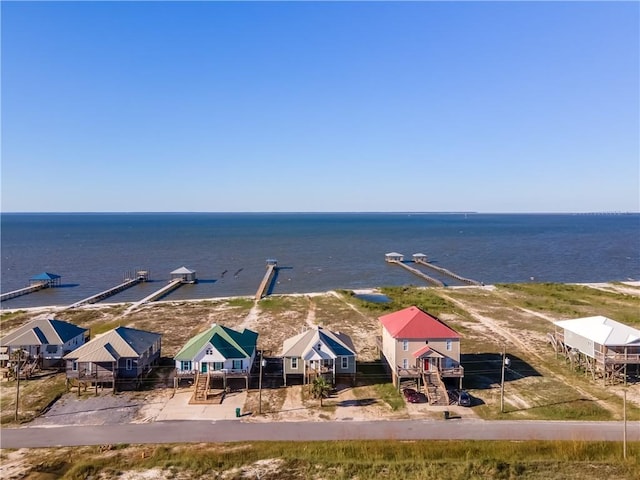 2354 Island Shores Dr, Dauphin Island, AL 36528 - bird's eye view with a water view