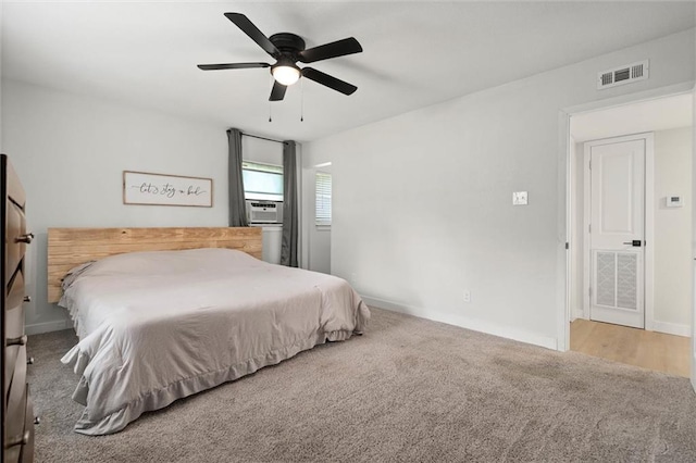 254 Fairford Rd, Calvert, AL 36513 - bedroom with ceiling fan, carpet flooring, and cooling unit