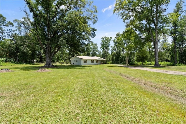 254 Fairford Rd, Calvert, AL 36513 - view of grassy yard featuring dirt driveway