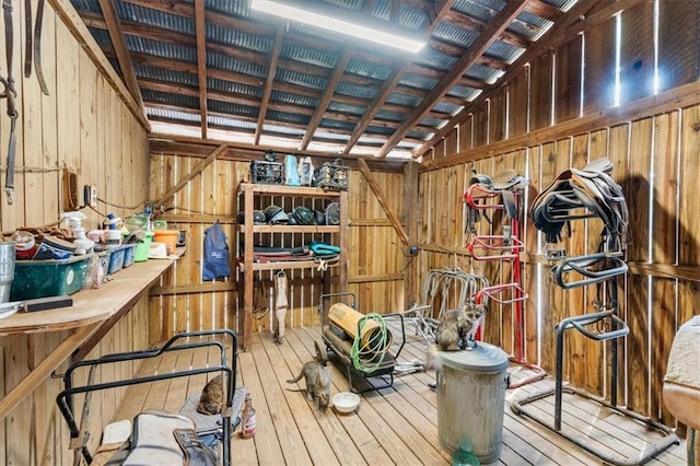 view of storage area
